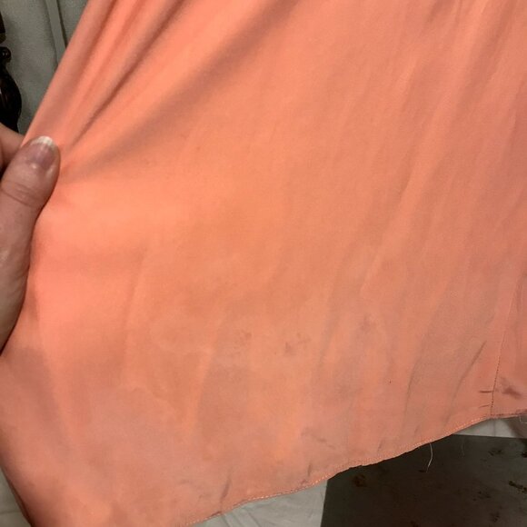 Parker 'Bayou' Strapless Silk Gown / Maxi Dress Coral Pink Small - Picture 12 of 16